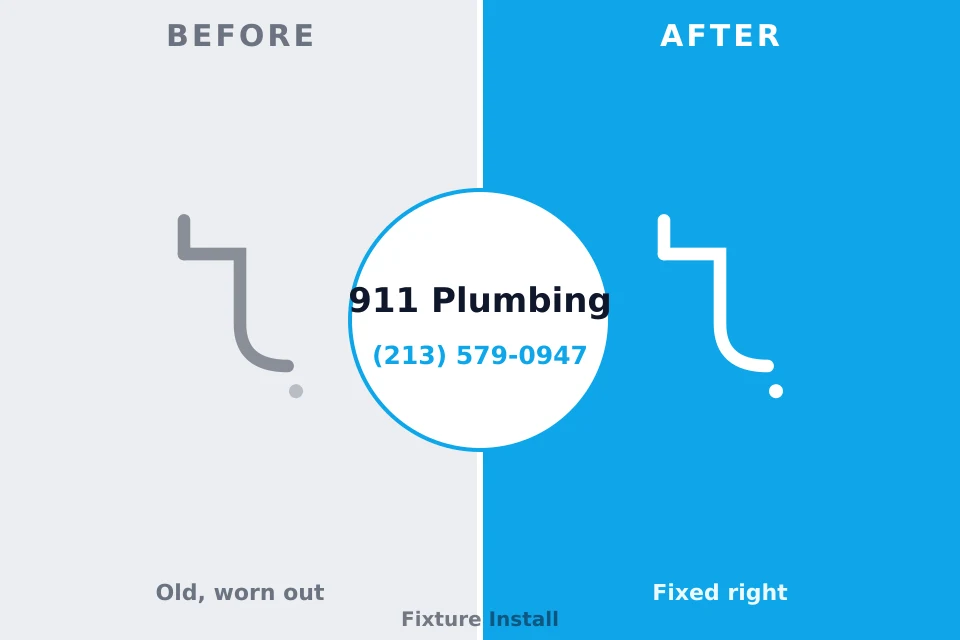 Before and after: plumbing repair Ponderosa Park, CO